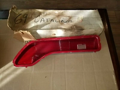 1969 Pontiac Catalina Executive Right RH Tail Light Lamp Lens NOS GM 5961204 B38 - Image 1 of 4