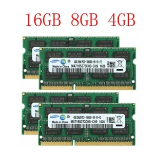 16GB 8GB 4GB 2GB PC3-10600S DDR3 1333mhz 1.5V SO-DIMM Laptop RAM For Samsung Lot - Picture 1 of 16
