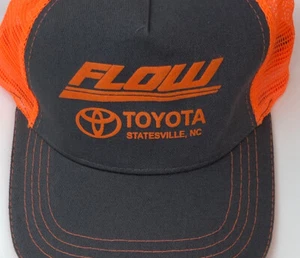 Gorra trasera Toyota Flow malla correa neón naranja/gris - Imagen 1 de 3