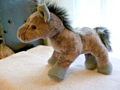 Ganz Grey Arabian horse stuffed animal plush no code approx. 9" tall - Image 1 of 3