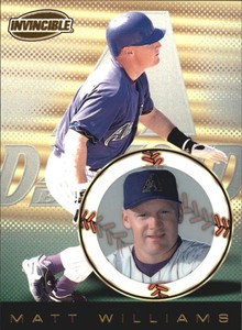 1999 Pacific Invincible Arizona Diamondbacks Baseball Card #10 Matt Williams