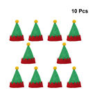 10 Pcs Lollipop Hat Ornaments Decorations Mini Christmas For Candy Bag Hats