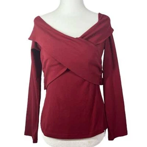 PRE-OWNED - CHICWISH Off the Shoulder Long Sleeve Shirt - Picture 1 of 3