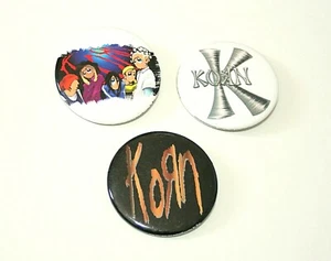  3 Vintage Korn Rock Musik Konzert Gruppe Band Pin Button 1999 NOS Neu von Giant - Bild 1 von 2