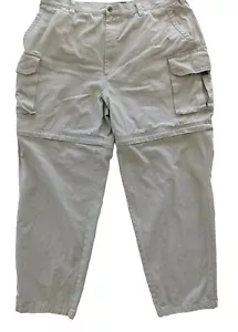 CABELAS Convertible PANTALONES CARGA Algodón Hombre Talla 38 x 31 - Imagen 1 de 7