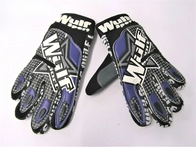 Wulfsport Nemesis lila Motocross Kinder Handschuhe 3XS Motorrad Kart Auto MTB