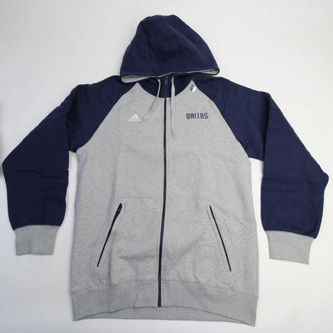 Dallas Mavericks adidas NBA Authentics Jacket Men's Gray/Navy New Cover