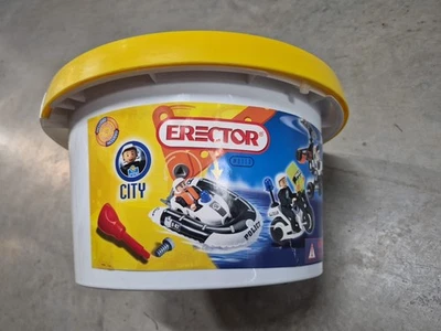 Meccano Erector Police Bucket #0110 9 Model Set - 100 Parts - Image 1 of 4
