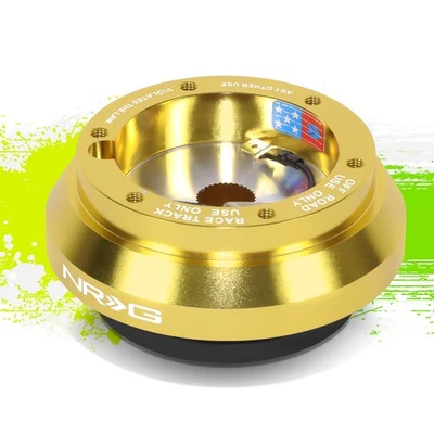 Adaptador de cubo de volante NRG cromado dorado para camioneta Toyota Tacoma Camry Celica Foto 1 de 4