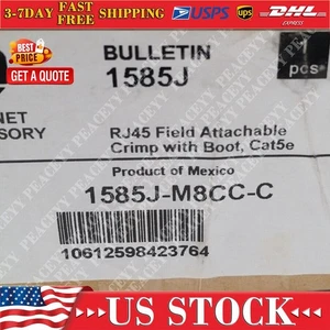 NEW Allen-Bradley 1585J-M8CC-C Ethernet Accessory 1585JM8CCC US Free Tax - Afbeelding 1 van 4