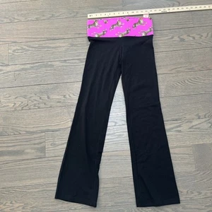 VTG VS Pink Y2K Fold Over Flare Yoga Pants Size Small/Yoga Pants/Flare/Fold Over - Picture 1 of 7