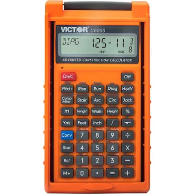 VICTOR TECHNOLOGY VCTC6000 Calculator, f/Construction Work, 3-1/2"x4/5"x6-1/2", - Image 1 of 4