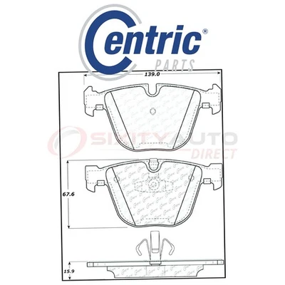 Centric C-TEK Metallic Disc Brake Pads for 2014-2017 BMW 535i GT xDrive 3.0L cs - Image 1 of 4