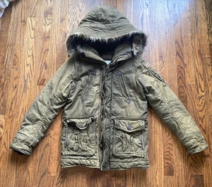 ABERCROMBIE & FITCH Parka Jacke Herren Small Military Y2K Basin Mountain Heavy - Bild 1 von 14