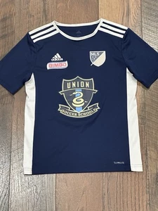 Philadelphia Union MLS Youth Boys Soccer School Jersey Shirt Size Medium - Picture 1 of 6