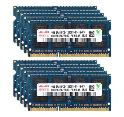10pcs Fr Hynix 4GB 2RX8 DDR3 1600MHz PC3-12800S 204PIN SODIMM Laptop Memory RAM - Image 1 of 4