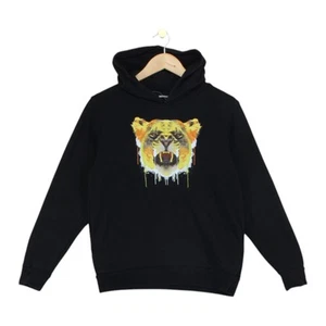 Marcelo Burlon Graphic Hoodie Boys Size 12 Years Black Pullover - Picture 1 of 14