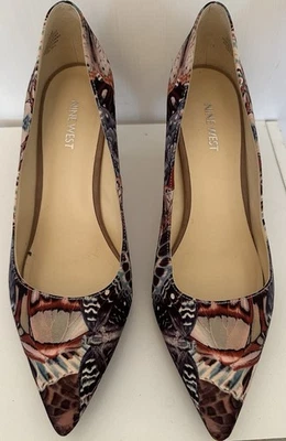 Tacones de salón Margot con estampado de polilla mariposa Nine West nuevos con etiqueta S-344 talla 10 Foto 1 de 4