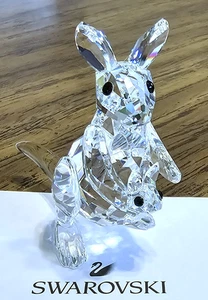 🦘 Swarovski Crystal 1994 "Rare Encounters", Mother Kangaroo Figurine, Baby, NIB - Picture 1 of 19