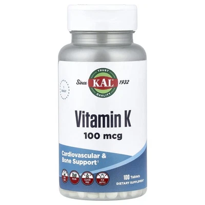 Vitamina K, 100 mcg, 100 comprimidos Foto 1 de 2