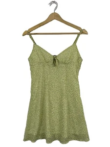 H&M DIVIDED Vestido de Verano Mujeres Vestido Talla EU 36 verde-amarillo pálido - Imagen 1 de 5