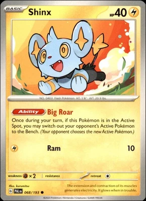 Pokemon - 2X Shinx #068/193 - SV02: Paldea Evolved Common - Image 1 of 2