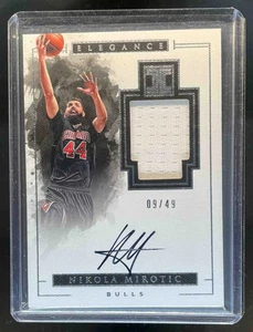 2016-17 Impeccable Nikola Mirotic Elegance Veteran Jersey Auto Silver #09/49 - Picture 1 of 2