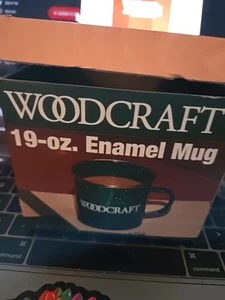 Woodcraft 19-ounce Enamel Mug NEW BOXED Cup - Picture 1 of 5