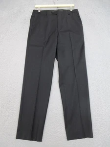 Jos A Bank Pants Mens 32x32 Black Slim Fit Traveler Travel Tech Wool Dress - Picture 1 of 18