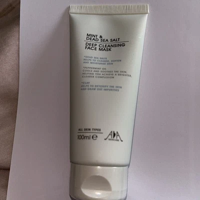 AA Skincare Mint & Dead Sea Salt Deep Cleansing Face Mask 100ml Full Size Sealed - Image 1 of 4