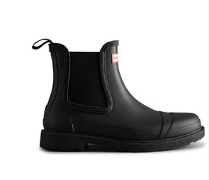 Hunters Black Comando Chelsea Gummistiefel Damen Größe UK5 EU38 / REFB25 - Bild 1 von 8