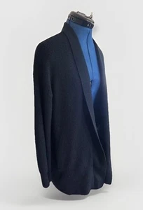Lululemon schwarzer gerippter Wickelpullover Cardigan aus Merinowollmischung Damengröße 4 - Bild 1 von 6