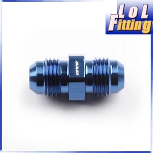 Adaptador de montaje de combustible recto Unión 6an macho 6an envío a EE. UU. macho a AN6 aluminio azul - Imagen 1 de 6
