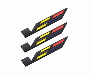 3x Negro V Carro Tapa del maletero Pegatina Insignia Emblema para ATS CTS SRX XTS - Imagen 1 de 5