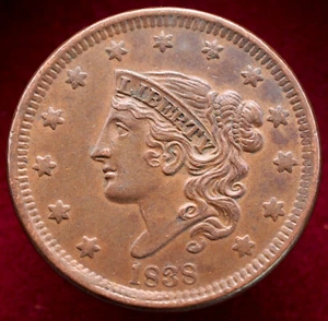 Stati Uniti 1 centesimo 1838 - Testa di matrona (L1009) - Foto 1 di 2