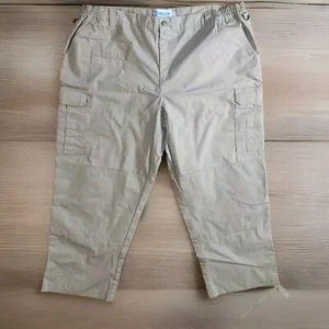 NEU / GALLS ~ HERREN Khaki MEDIUM NORMAL 6 TASCHEN POLY BAUMWOLLE RIPSTOP HOSE - Bild 1 von 11