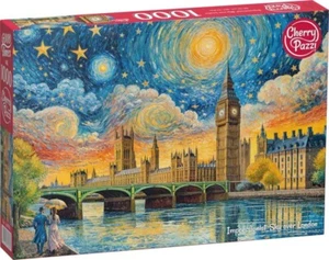NEW Cherry Pazzi Jigsaw Puzzle 1000 Pieces 30882 Impressionist Sky over London - Imagen 1 de 2