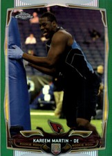 2014 Topps Chrome Green Refractors Football Card Pick