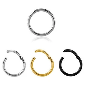 CLICKER SEPTUM PIERCING OHRRING RING SCHARNIER OHR SEGMENT TRAGUS LIPPE HOOP EAR - Bild 1 von 5