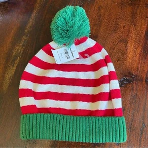 Hanna Andersson holiday beanie hat red white Christmas holiday XL (12 year +) - Picture 1 of 4