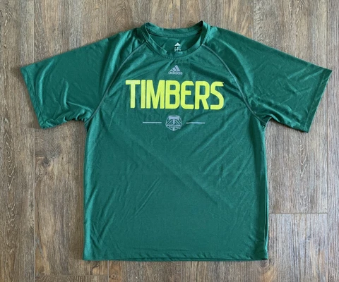 Portland Timbers Men’s Team Practice Shirt Green Size Large Adidas Cover