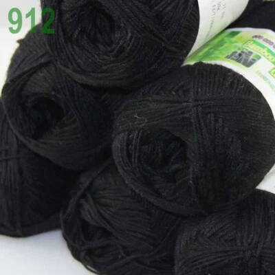 Sale Lot 1-9 Skeins x 50gr Soft Bamboo Cotton Baby Hand Knit Shawls Crochet Yarn - Image 1 of 4