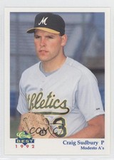 1992 Classic Best Modesto A's Craig Sudbury #14