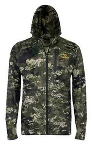 Huntech Men's Scoria Full Zip Hoodie - Kakariki Camo - Picture 1 of 5