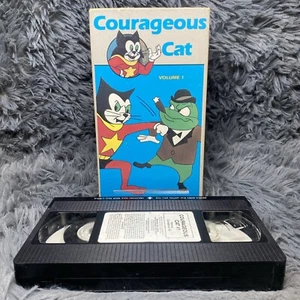 Courageous Cat Volume 1 VHS Tape 1985 Animated Kids Cartoon Classic Rare - Picture 1 of 8