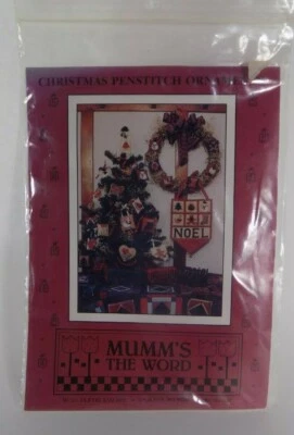 NEW Debbie Mumms The Word Christmas Penstitch Ornaments Quilting Sewing Pattern - Image 1 of 3