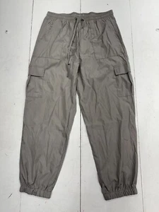 Shein Brown/Gray Elastic Waist Cuffed Pants Womens Size XL - Picture 1 of 7
