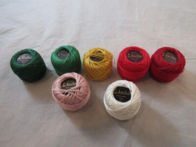 Anchor Extremely Fine Crochet Thread for Tatting Lot of 7 NEW        F176 - Image 1 of 2