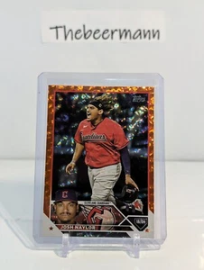 2023 Topps S1 Orange Foil #91 Josh Naylor /299 Cleveland Guardians - Picture 1 of 2