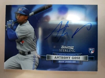 2012 BOWMAN STERLING ANTHONY GOSE ON CARD ROOKIE AUTO CARD# BSAR-AG.... - Image 1 of 3